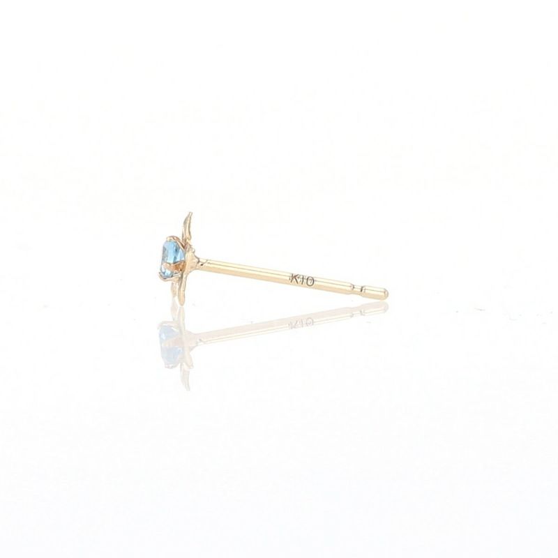 K10 YG ブルートパーズ ピアス 星 スター イエローゴールド 10金 11月 誕生石 誕生日プレゼント ギフト レディース 20代 30代 40代 10k k10 天然石 かわいい