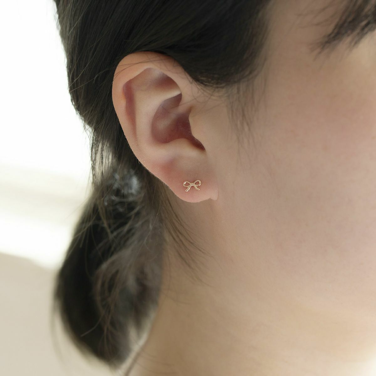 セット クリスマスセット K10 PG ダイヤモンド ネックレス ピアス リボン 30代 40代 レディース 女性 彼女 妻 クリスマスプレゼント 一粒ダイヤモンド スタッドピアス ラッキーモチーフ レディース プレゼント 誕生日 10代 20代 30代 かわいい 小さい 華奢 10金 クリスマスギフト クリスマス